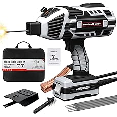 110V 120Amp Welding Machine Handheld Portable ARC Welder Gun Hand Held Welder Machine & 3/32" Stick Welding Electrode Rods 1LB