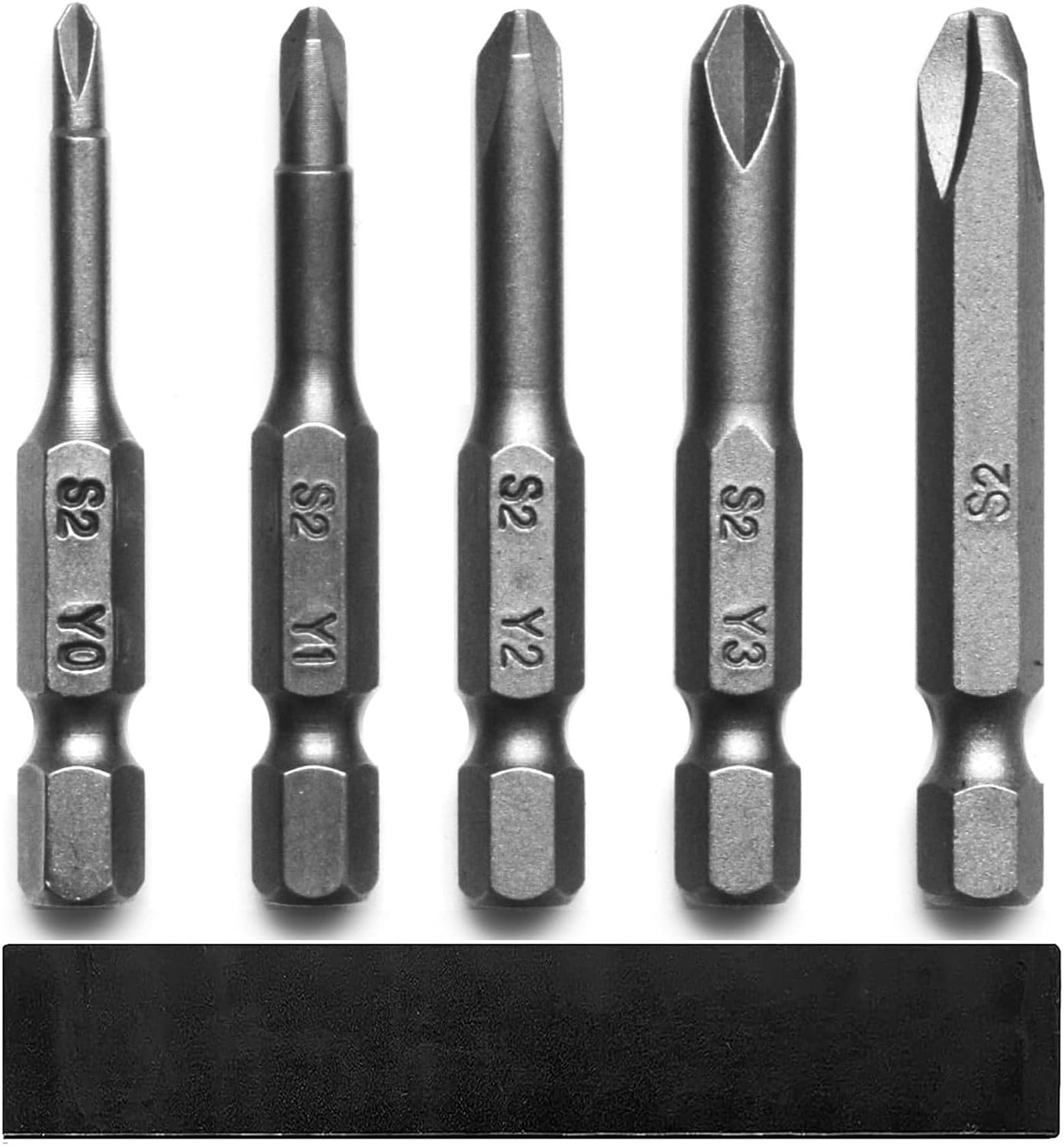 Triwing Screwdriver Bits Set 5 Sizes Y0 Y1 Y2 Y3 Y4, SKZIRI 5in1 3 Point Y-Shaped Y Tip Screwdriver Bit Triwing Bits Set Magnetic Point