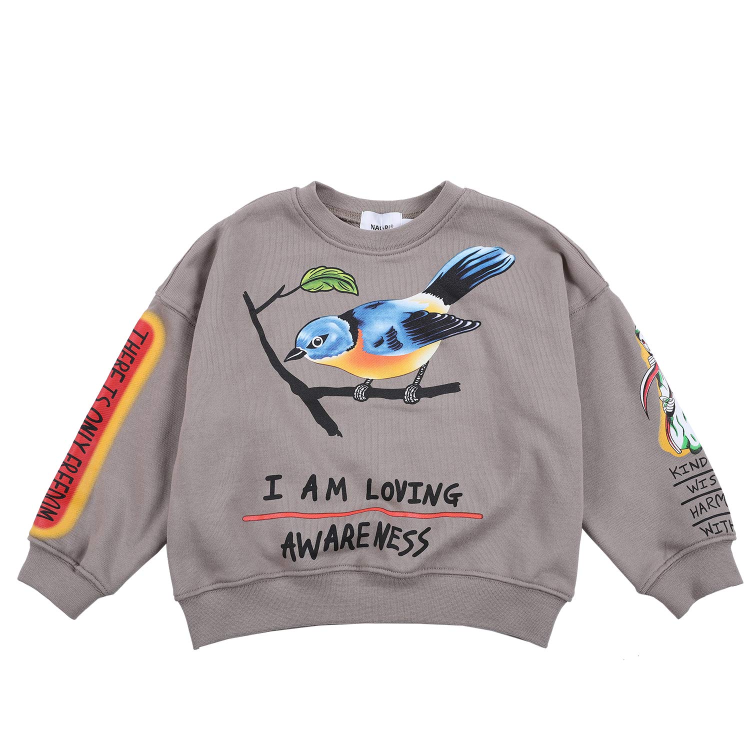 Children Sweatshirts for Kids Clothes Kanye Graffiti Boys Crew Neck Sweatshirt