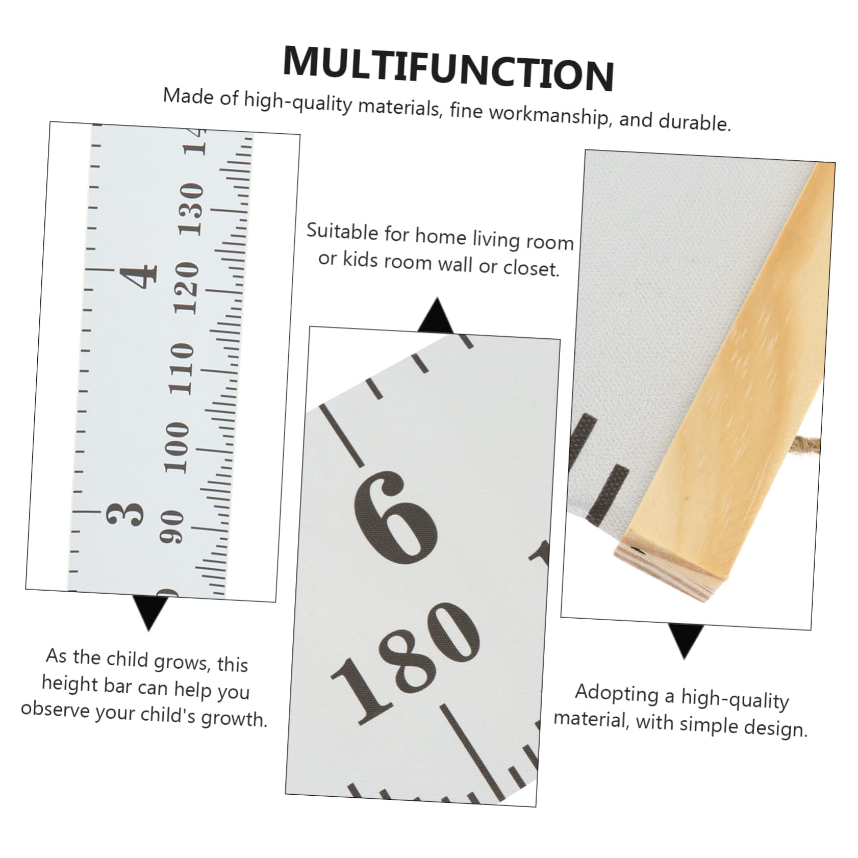 Beatifufu Cartoon Height Ruler Boys and Girls Growth Chart for Wall Decor Wall Hanging Ruler Boys and Girls Height Measuring Chart