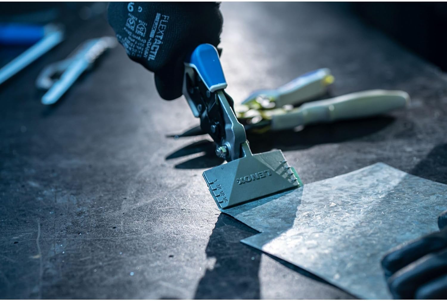 LENOX TOOLS Pliers, Seamers, Forged Head, Cuts 18 Gauge Metal and 22 Gauge Stainless Steel (LXHT14350​)