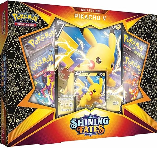 Juego de cartas coleccionables de Pokémon: Caja Destinos Brillantes Colección Pikachu V.