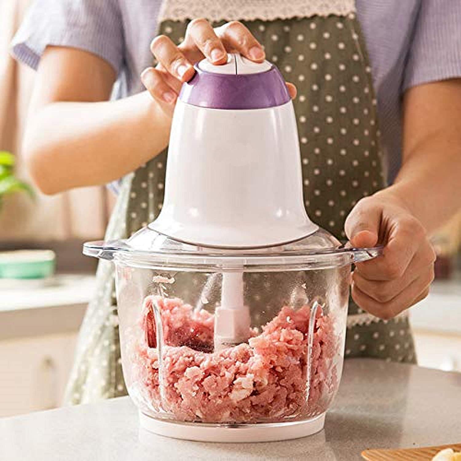 Kian Grinding Meat and Multipurpose Vegetable Juicer Electric Food Chopper with Stainless Steel Blade (Multicolour, 350 watts)