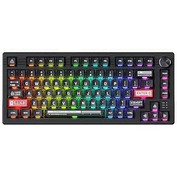 EverGlide Su75 ブラック ラピッドトリガーキーボード 8000hz