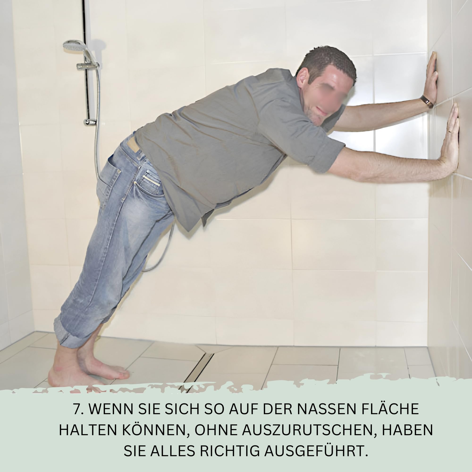 MediMuc Supergrip – Tratamiento antideslizante adecuado para hasta 4,5 m² de superficie, baño, entrada de casa o terraza antideslizante.