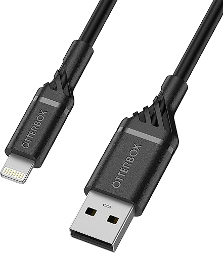 Vista 2 de OtterBox Cable USB-A a Lightning, 2M - Negro