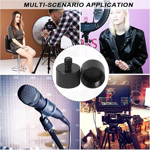 Miniatura 5 de Juego de 8 adaptadores de soporte de micrófono de 58 hembra a 38 macho y 38 hembra a 58 macho, 58 hembra a 14 macho y 14 hembra a 58 macho,