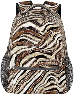 Mochilas de viagem para laptop para mulheres homens estampa de tigre resistente à água mochilas escolares leves para adolescentes meninas/meninos, mochila casual para viajar, acampar, caminhar, Multicor, Medium, Mochilas Daypack