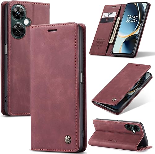 Funda tipo cartera compatible con Oneplus Nord N30 5G, a prueba de golpes, con ranuras para tarjetas, soporte invisible para Oneplus Nord N30 5G
