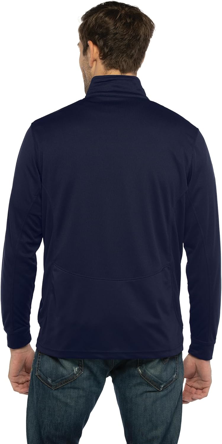 Vantage Apparel Men's Collegiate Micro Mesh Performance Team Color 1/4 Zip Pullover, Cal Irvine Anteaters, Large - Image 2