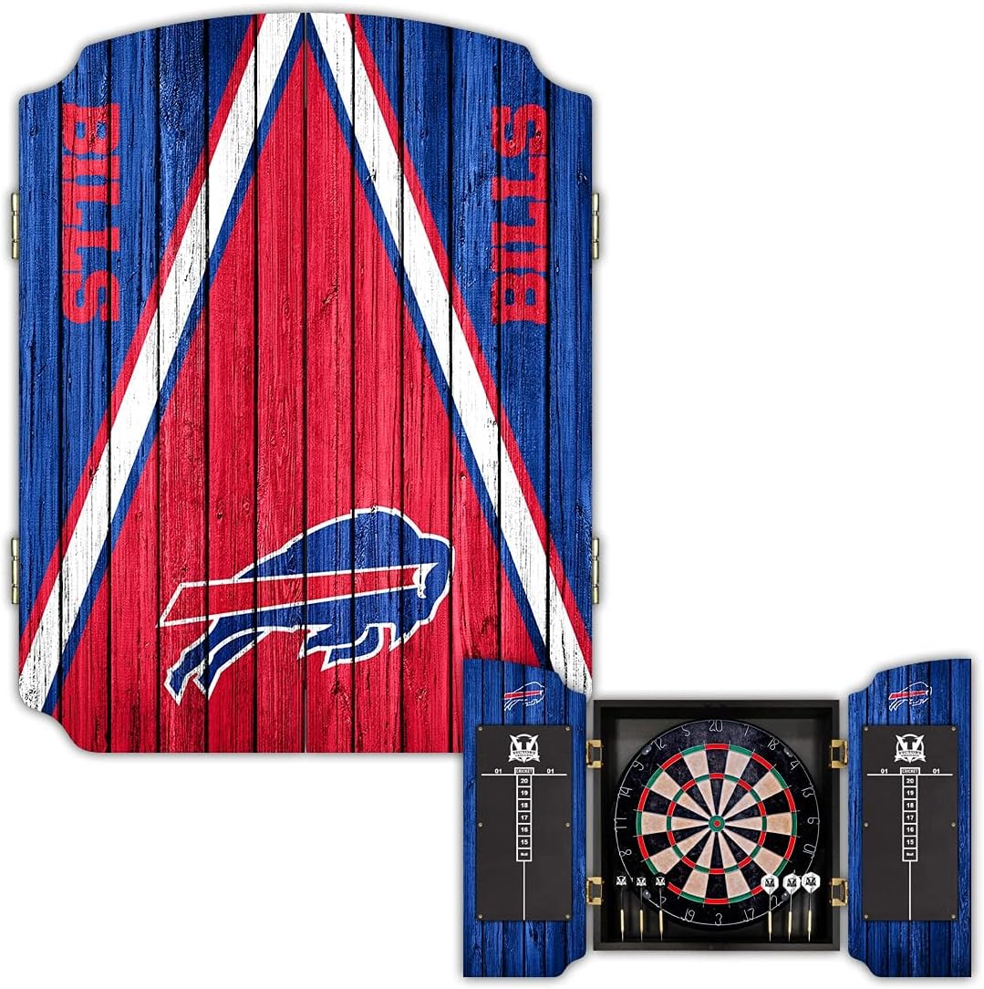 Victory Tailgate Buffalo Bills Dartboard Cabinet : Sports & Outdoors