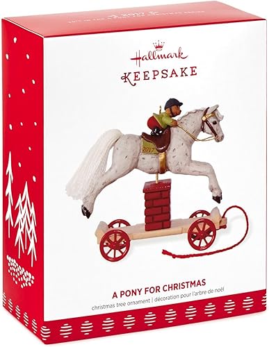 Miniatura 5 de Hallmark 1595QX9315 Pony para Navidad #20 Saltar Caballo Recuerdo Adornos de Navidad