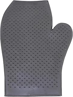 Grewal Equestrian Horse Grooming Mitt (Black)