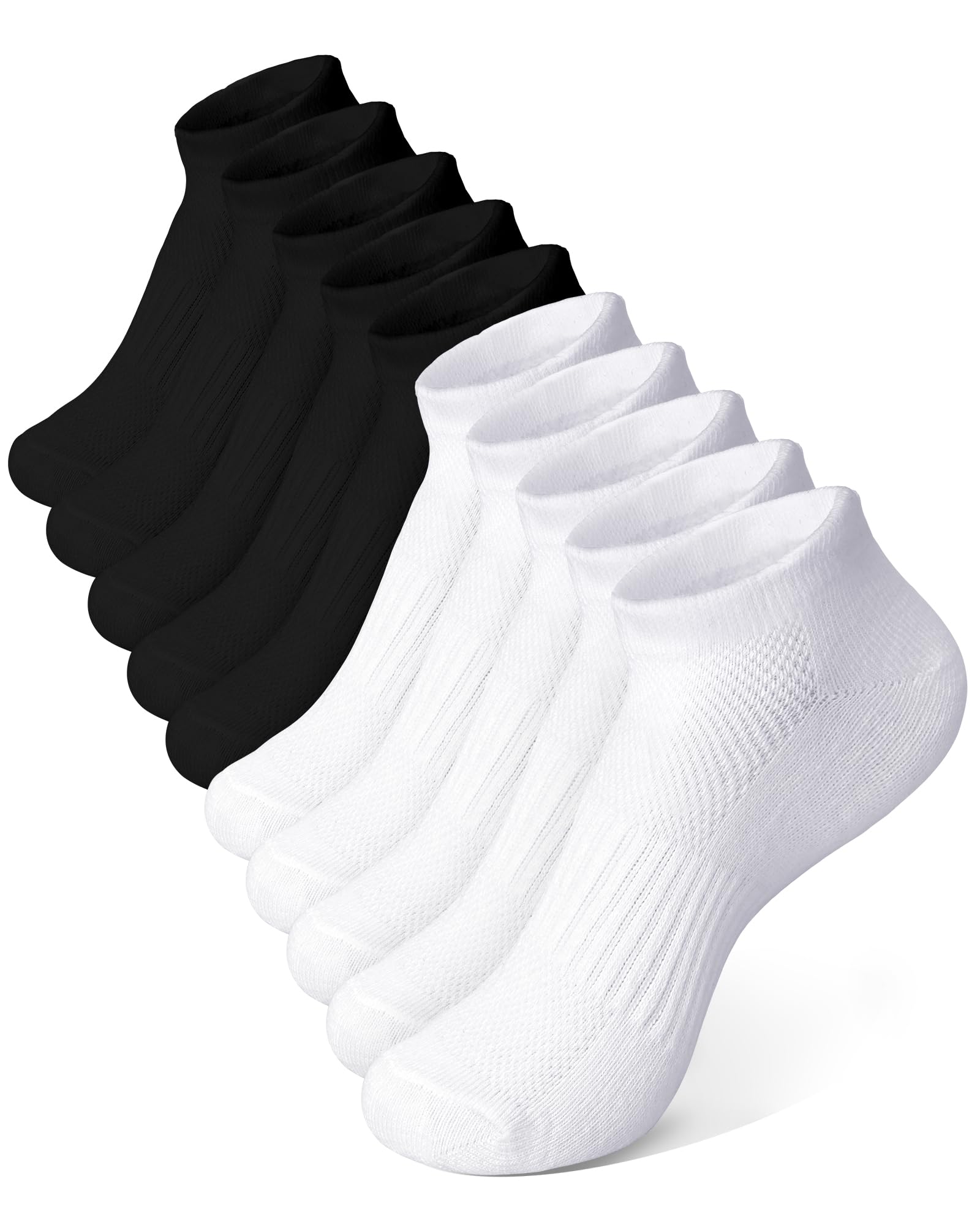 10 Pairs Kids Socks for Boys Girls Ankle Athletic Low Cut Socks Half Cushioned Crew Cotton No Show Running Sock