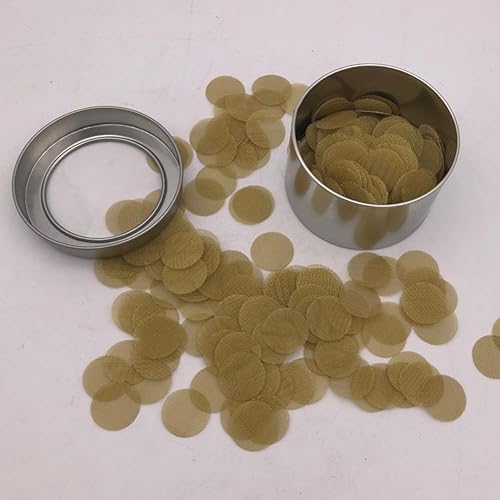 200 filtros de pantalla de tubo de latón de 58 pulgadas de alta calidad con caja de almacenamiento para fumar pipas de tabaco, color dorado