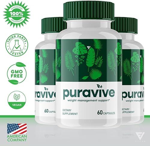 Miniatura 5 de Puravive Pills - Paquete de 5 cápsulas de pérdida de peso, suplemento dietético Purevive Management Support Advanced Formula, Pura Vive Extra