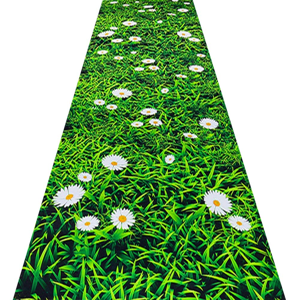 Alfombras de pasillo largo para evitar resbalones en la entrada con alfombra lavable de patrón 3D