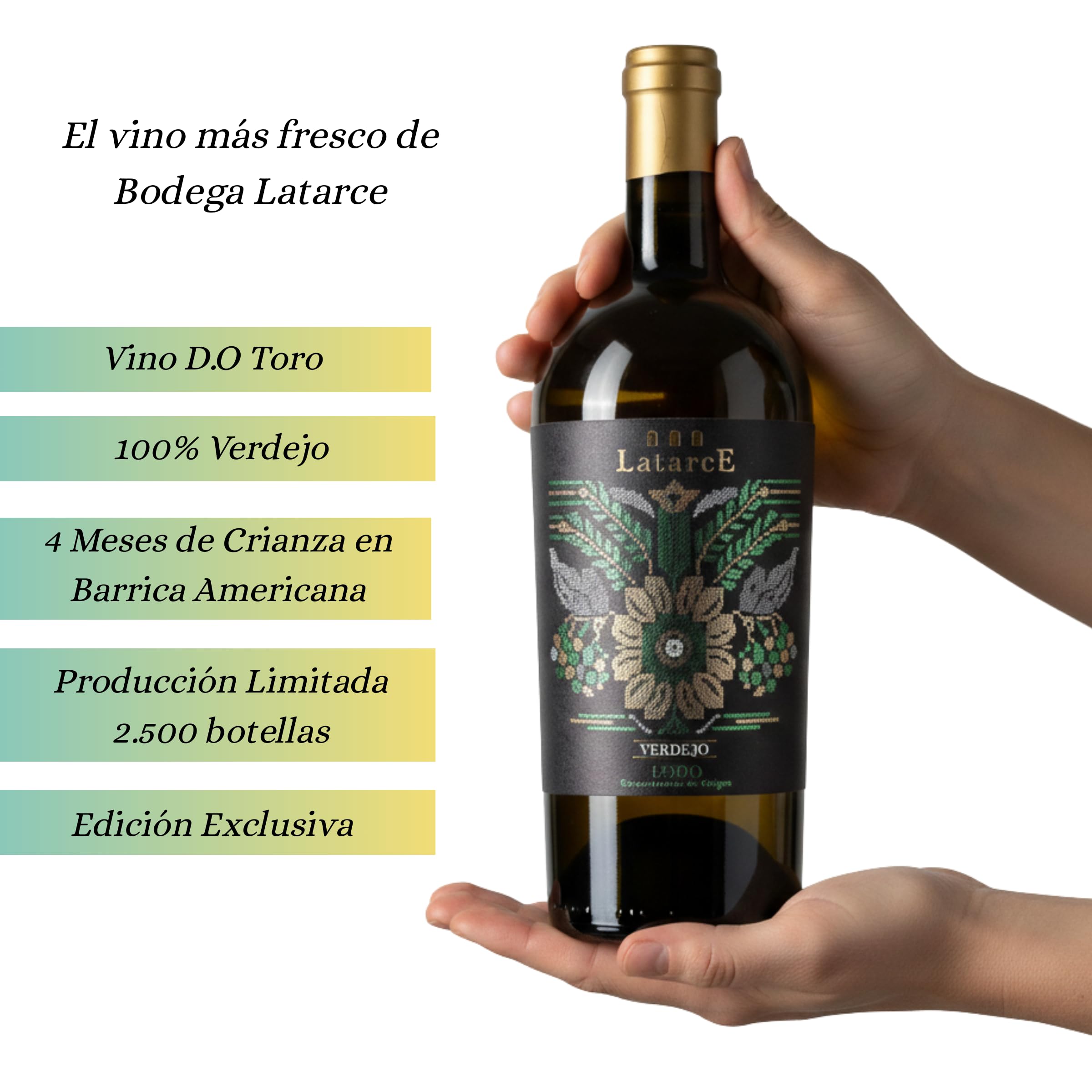 Latarce | Pack Regalo 3 Botellas Vinos Gourmet D.O. Toro 75cl | Vino Tinto Selección + Verdejo + Vino Dulce Selección | Edición Limitada Alta Gama | Estuche Elegante Ideal para Regalar