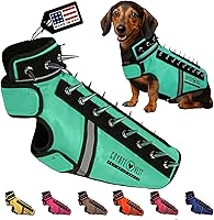 Vista 15 de CoyoteVest SpikeVest - Chaleco de arnés para perro, accesorios reflectantes para perros con picos para proteger a tu mascota de ataques de Raptor