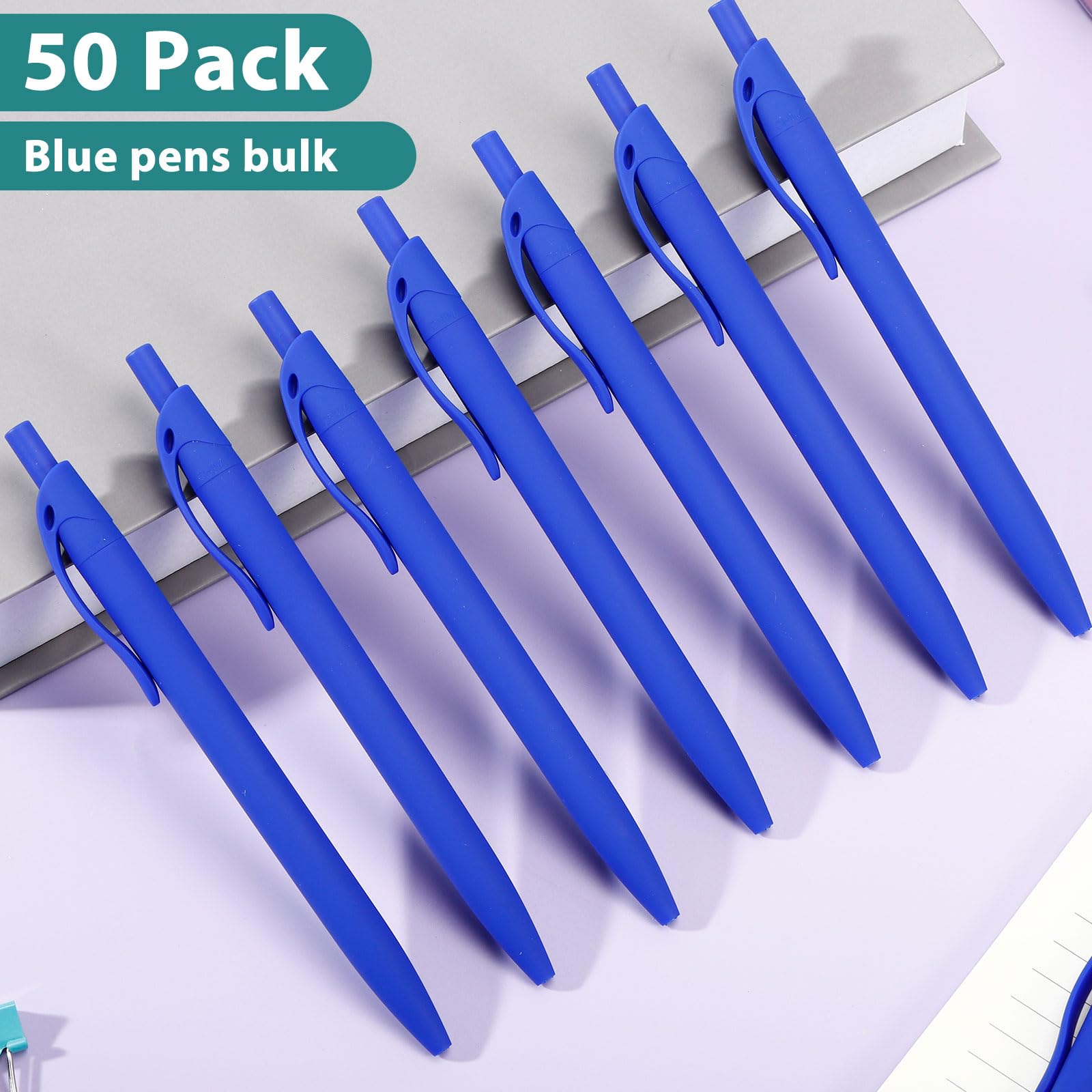 Paquete de 50 bolígrafos (azul)