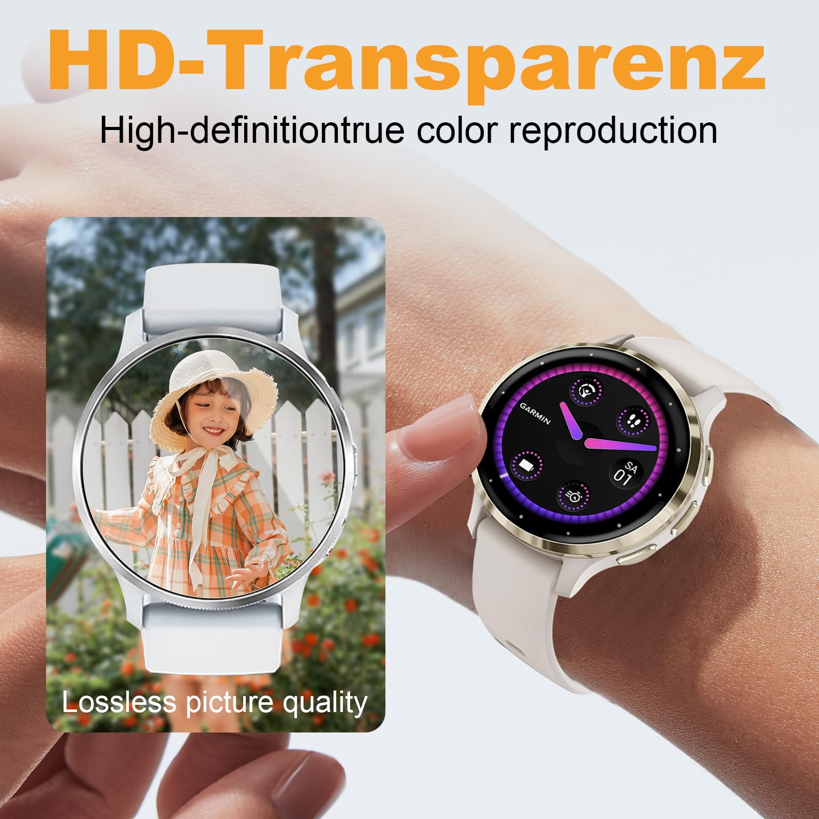 Protection Écran Pour Garmin Venu 4 41mm, 4 Pièces Anti