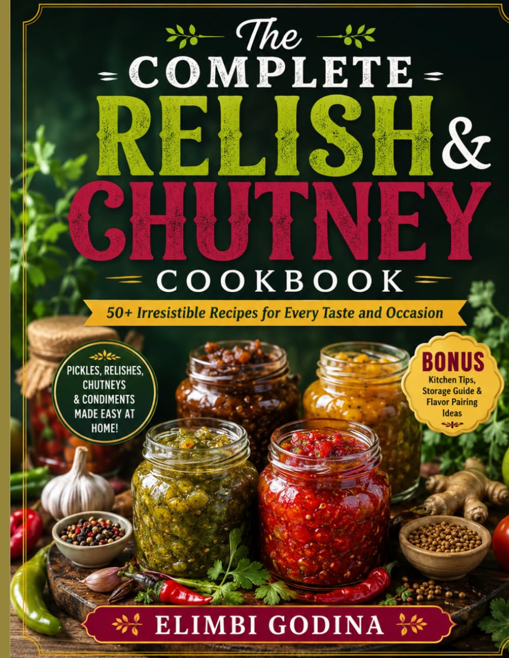 The Complete Relish & Chutney Cookbook: Simple Homemade Recipes for Classic Relishes, Fruit Chutneys, Garden Preserves, and Flavor-Packed Condiments