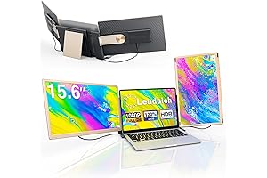 Tri-Screen Laptop Extender: Enhance Productivity and Visual Delight