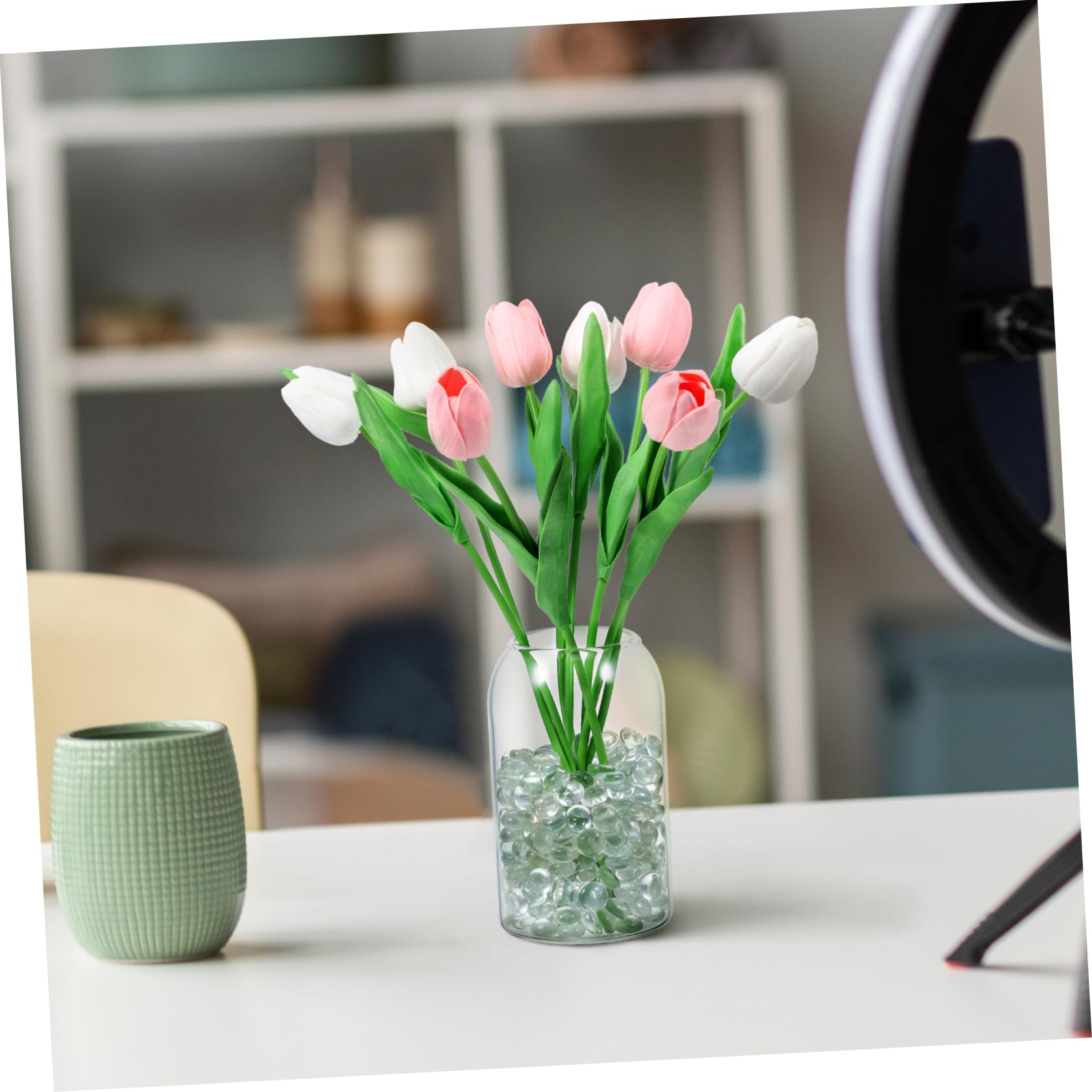 Zerodeko Décoration De Jardin Élégante - 750 Perles Remplissage De Vase Billes pour Base D'aquarium en Vrac