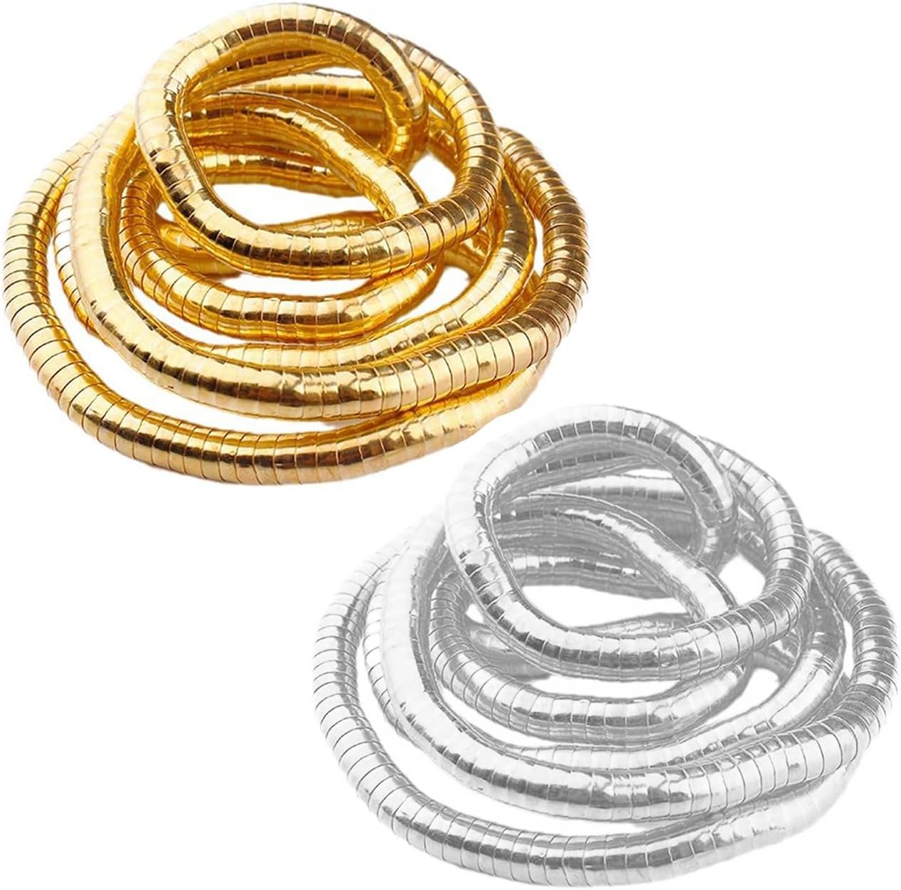 Bendable necklace snake chain versatile infinite loop necklace armband, bracelet and choker
