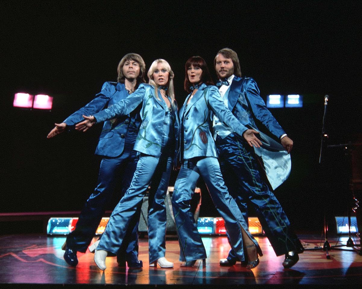 worldphotographs ABBA Group Agnetha Faltskog, Bjorn Ulvaeus, Benny Andersson, Anni-Frid Lyngstad 10x8 Photo