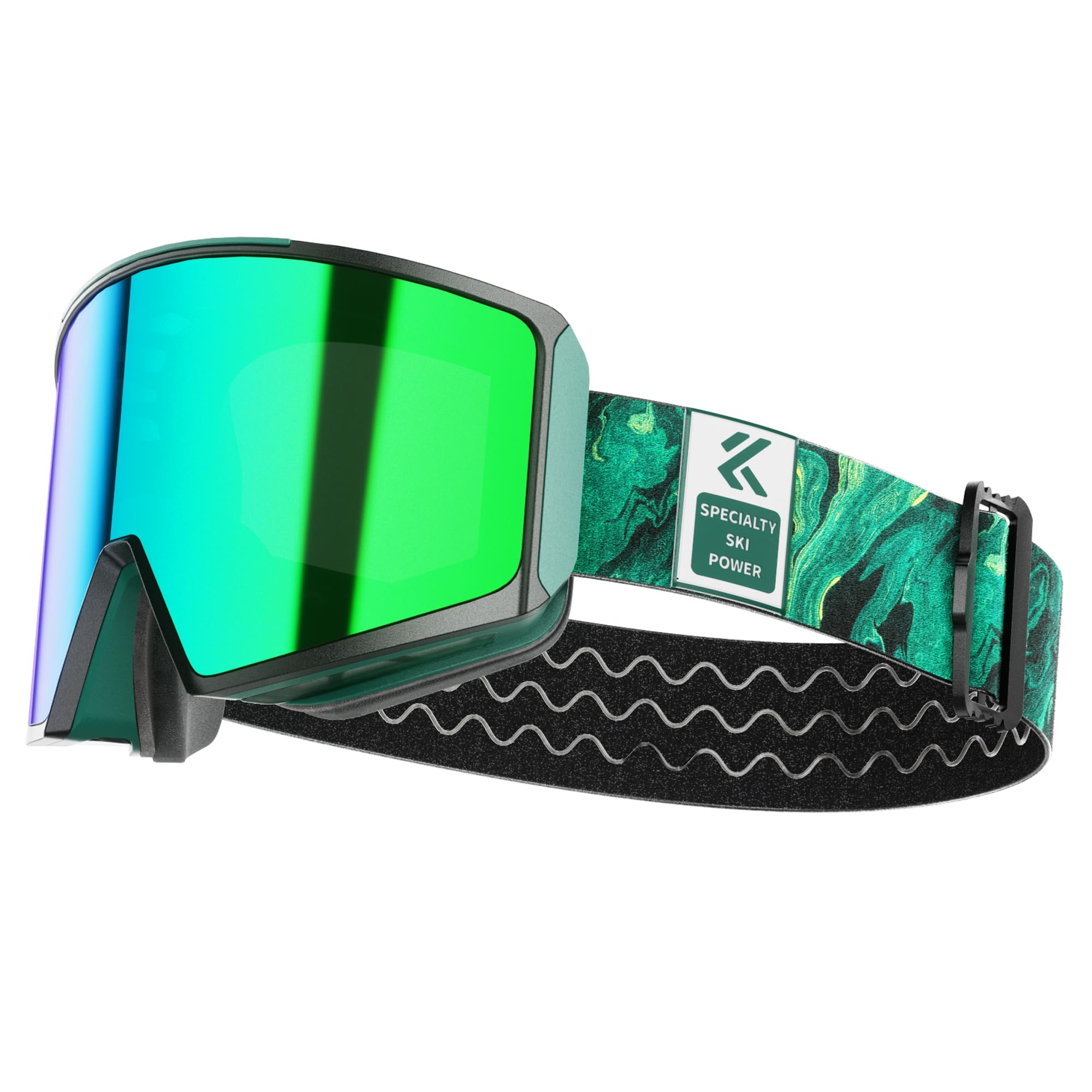 KAPVOE Maschera da Sci Fotocromatica con Lenti Magnetiche, Antifog, Protezione UV400, per Uomo, Donna e Giovani
