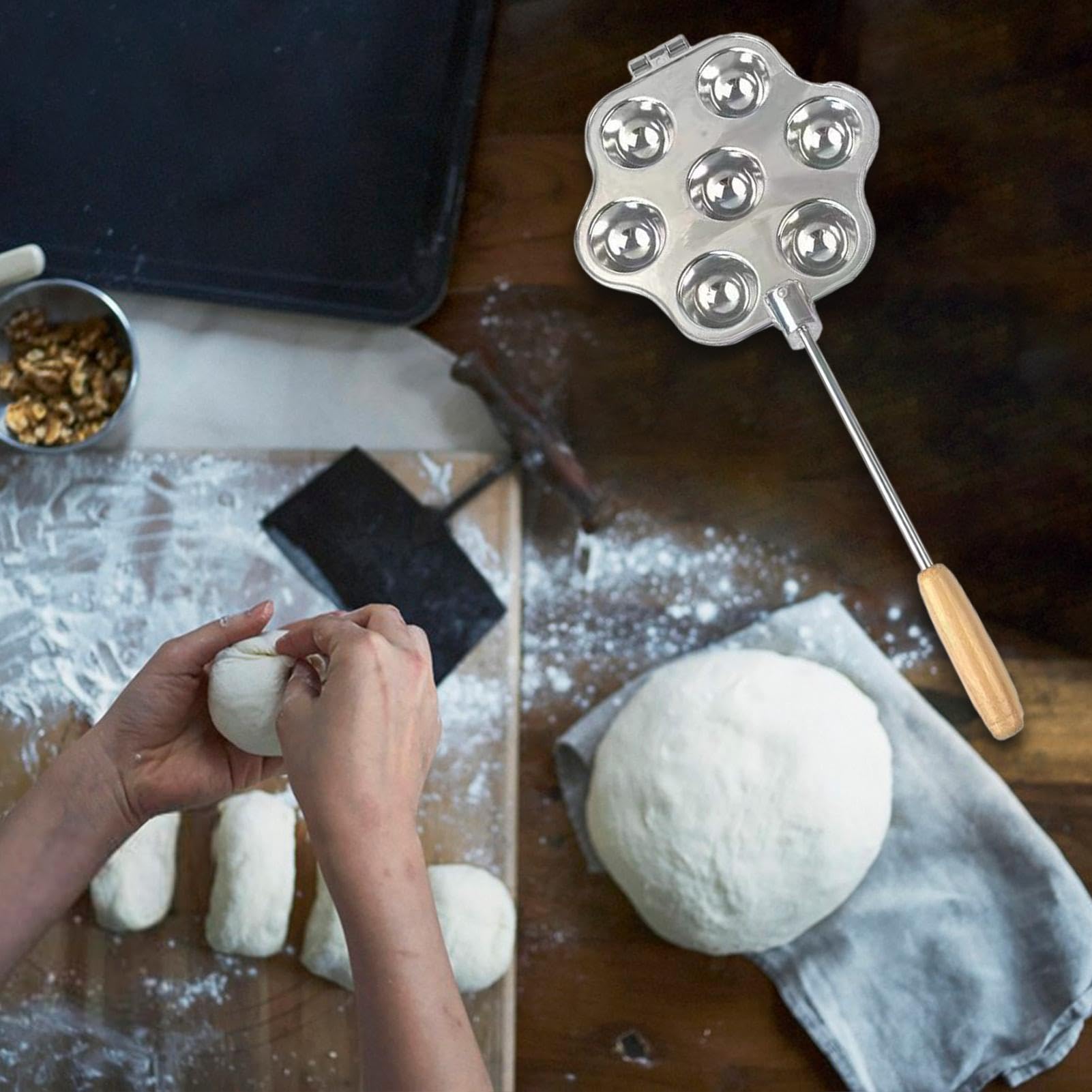 Moule à muffins pour la cuisson – En aluminium 47 x 21 x 4 cm – Moule à 7