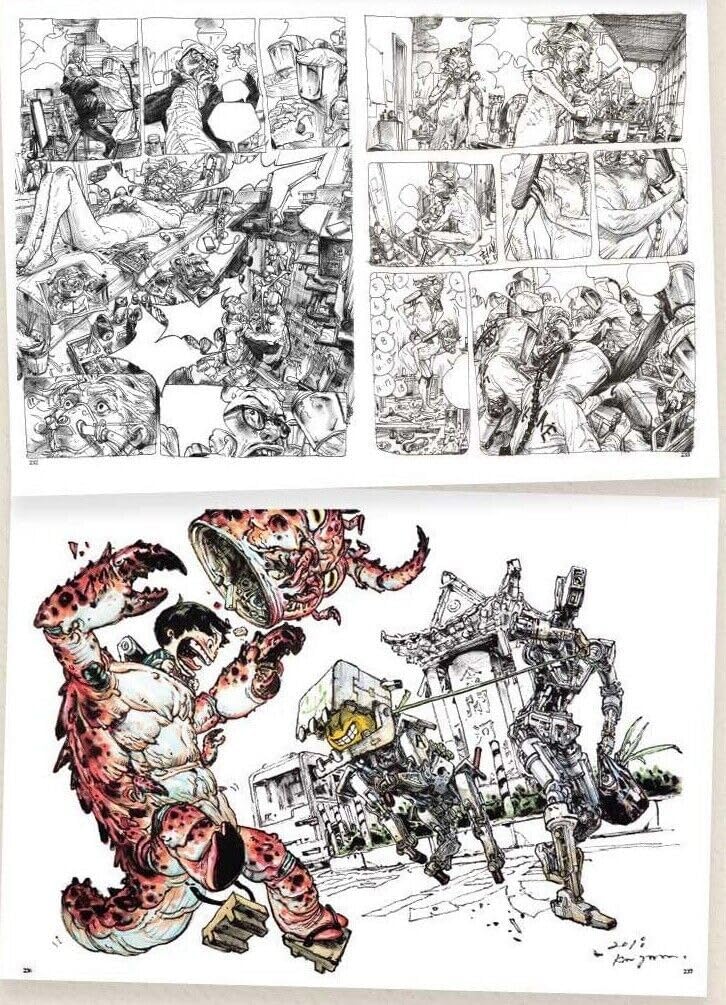 Generisch Kim Jung 2022 sketchbook Skizzensammlung 283P Comic Magazin Kunstbuch Hardcover Skizzenbuch Zeichnung Manuskript