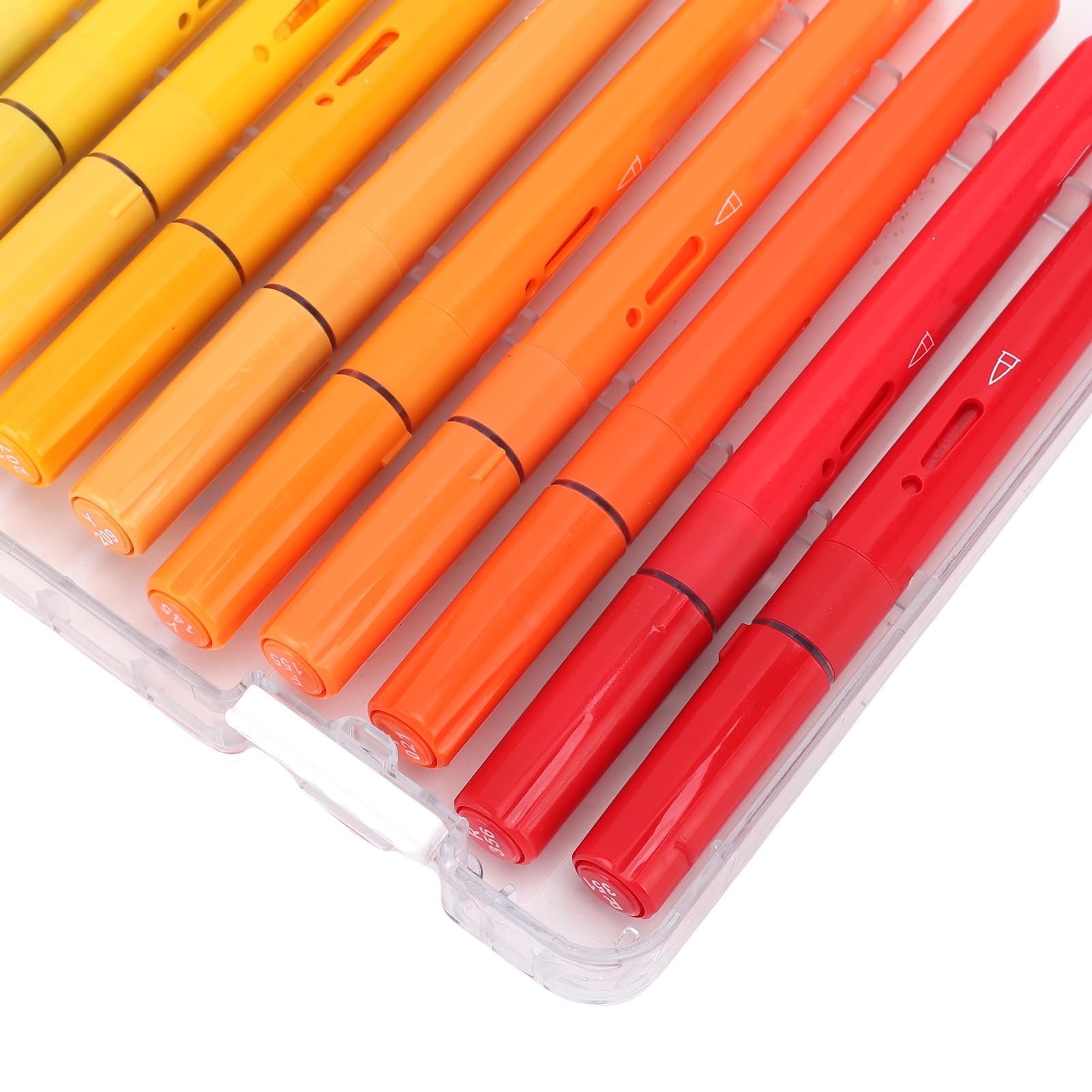 Naroote Set di Pennarelli Acrilici da 72 Colori, Pennarelli con Punta a Pennello, Acrilici Vivaci per Pittura su Roccia, Tessuto, Tela, Legno, Pietra, Vetro, Ceramica, Artigianato Fai-da-te