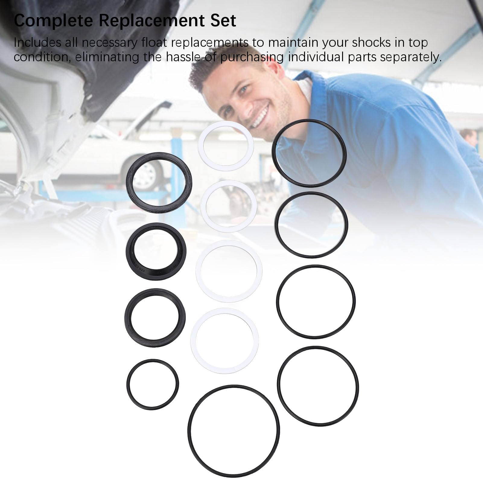 fox float rp23 service kit Stoßdämpfer Wartungssatz, 13-teiliger Stoßdämpfer Reparatursatz, Verbessert das Fahrzeughandling, für Stoßdämpfer Im RP23-Stil, DPS, DPX2, für Float X 2014–2017