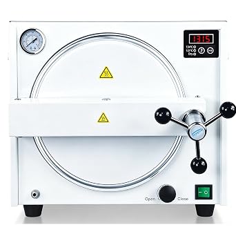 18L Upgraded Automatic Steam Sterilizer with Built-in Drying, 110V High Temperature steam Autoclave with LED Digital Display with Overheat Protection, Automatic Temperature Control