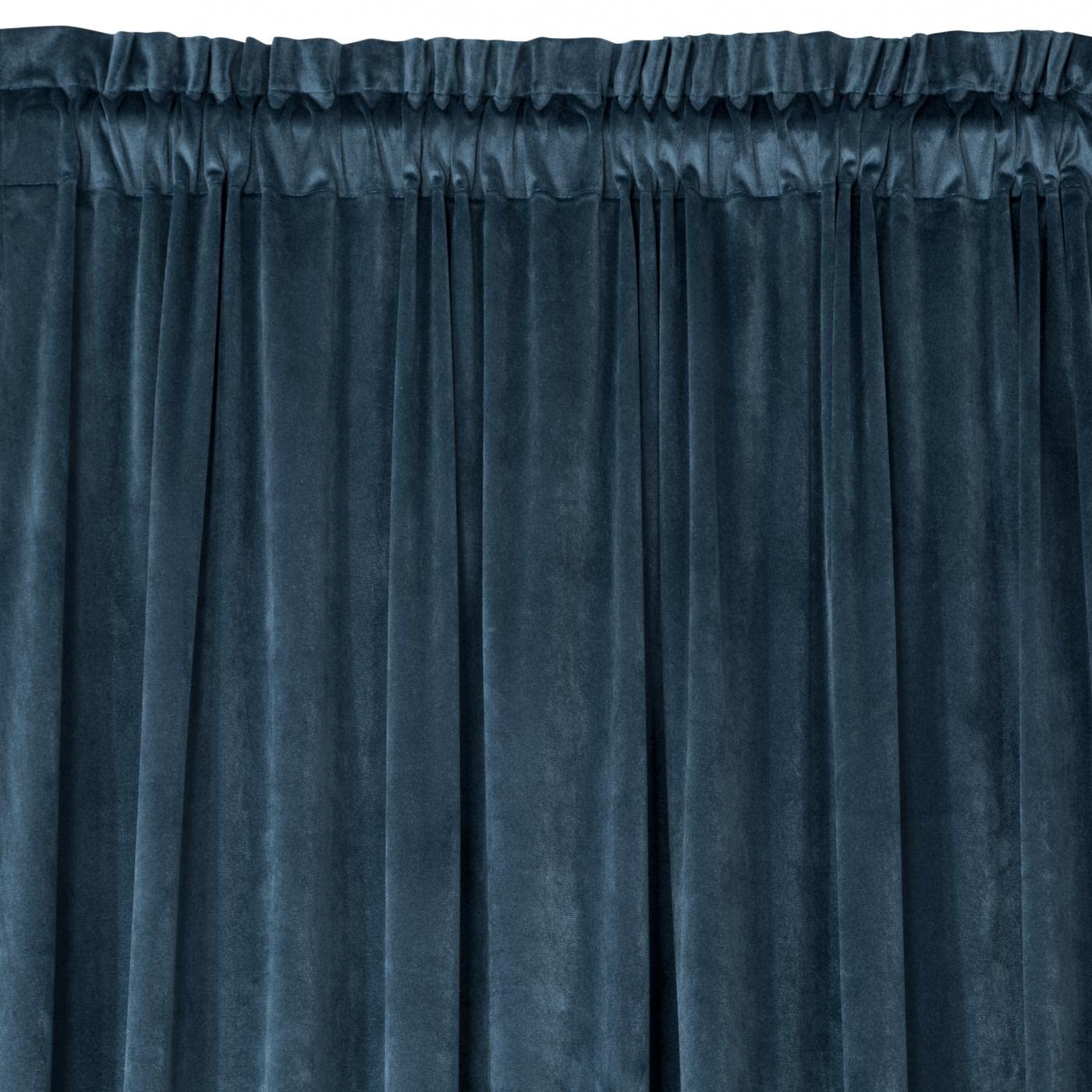 Eurofirany PIERRE Tenda in Velluto con Fettuccia Arricciatenda - 1 Pz. Tenda Termica Isolante in Velluto, Opaca, Oscurante, Per cameretta, Soggiorno, 140x300 cm, Blu Scuro