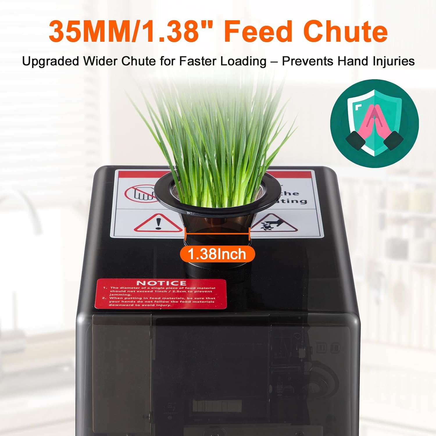 Electric Scallion Shredder, 200W Commecial Green Onion Slicer, Vegetable Spring Onion Shredder with 2.3mm Shreds and Catch Tray for Chili Beans Garlic Shoots Celery, 110V, 110LBS/H Production