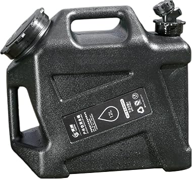 Gallon Jug, Truly No Leakage Water Storage, 12L Food Truck Water Tank With Faucet, Camping Water Container for Hiking, Outdoors, Camping Black color