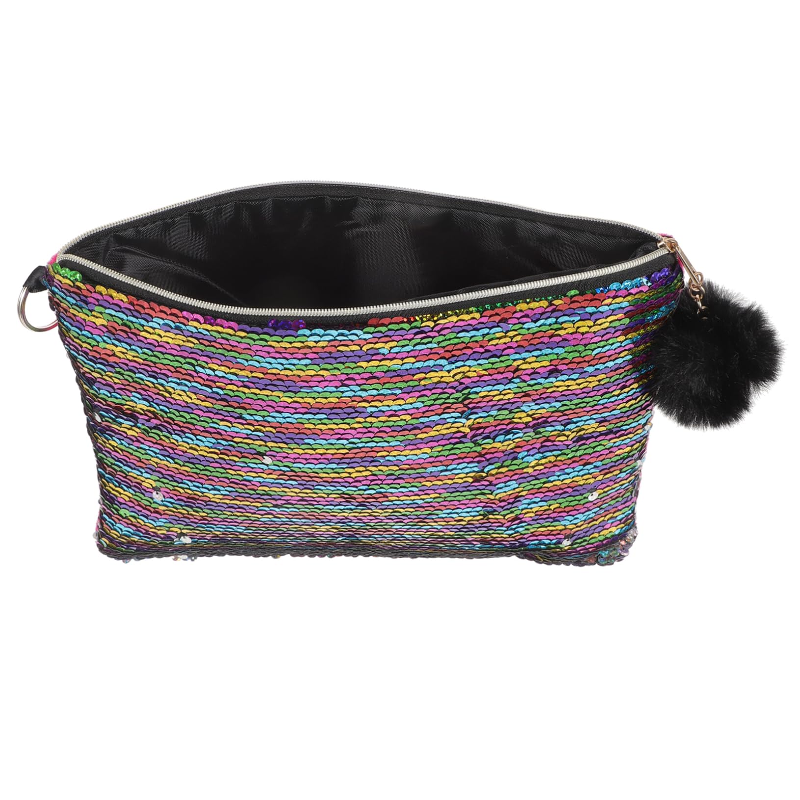 Angoily Sequined Makeup Bag Pencil Case Coin Purse Supplies Lady's Cosmetic Bag Stylish Travel Bag