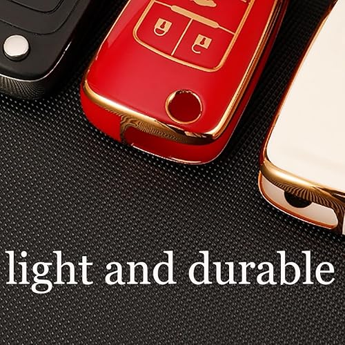 Miniatura 3 de ontto Funda para llavero con tapa de 5 botones para Chevy Car Key Case Fit para Buick Lacrosse Encore Allure Remote Key Holder