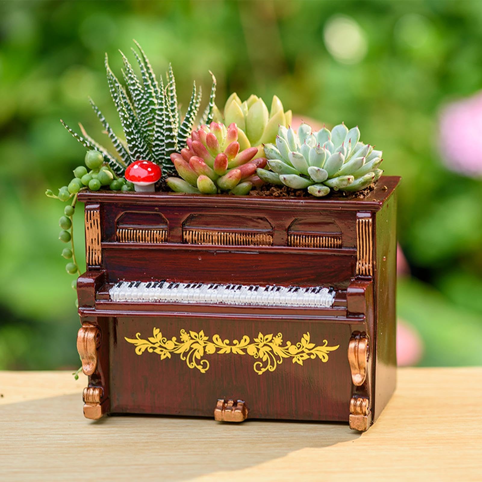 Amazon.co.jp: ピアノフラワーポット - ピアノ形状の多肉植物