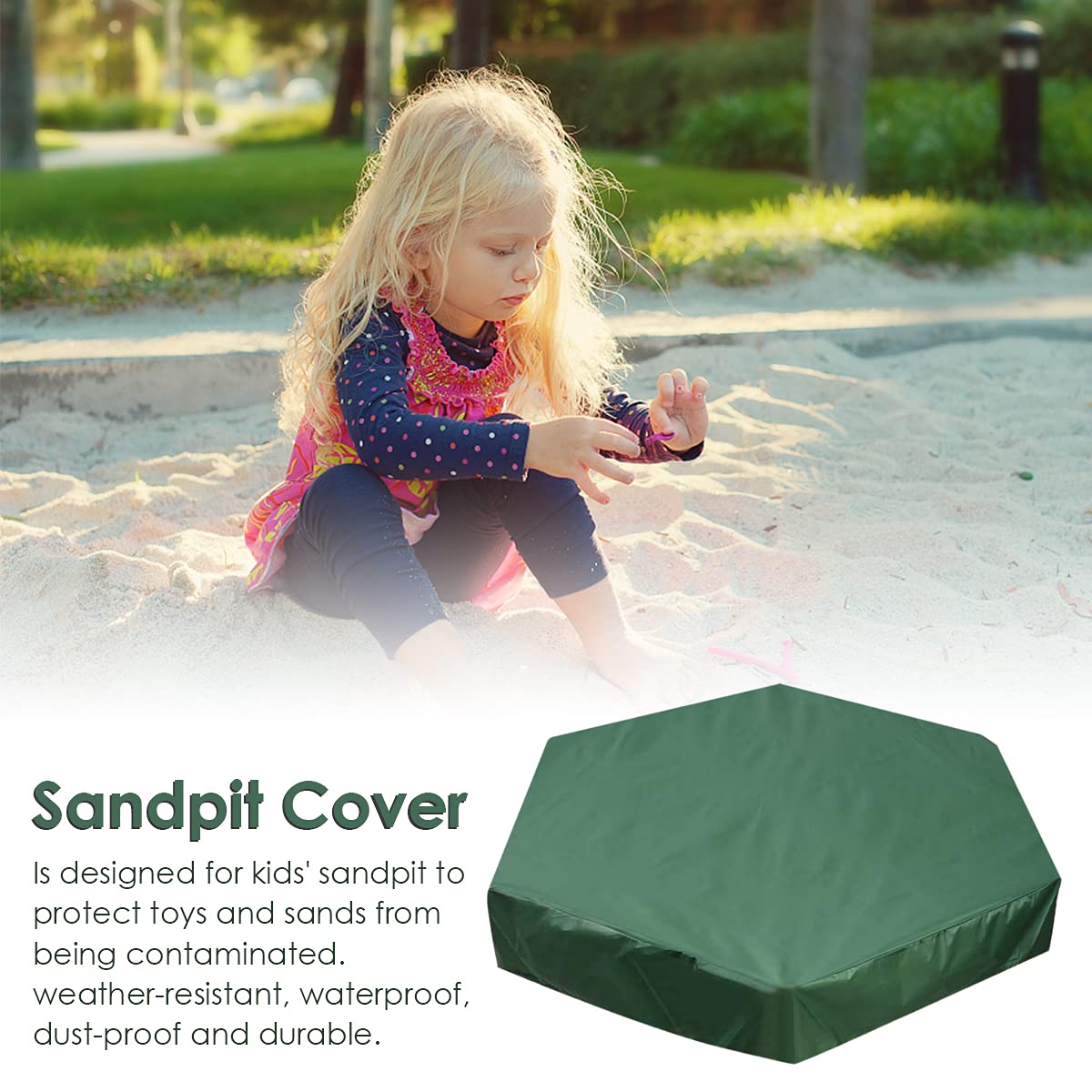 NCONCO Hexagonal Sandpit Cover - Image 2