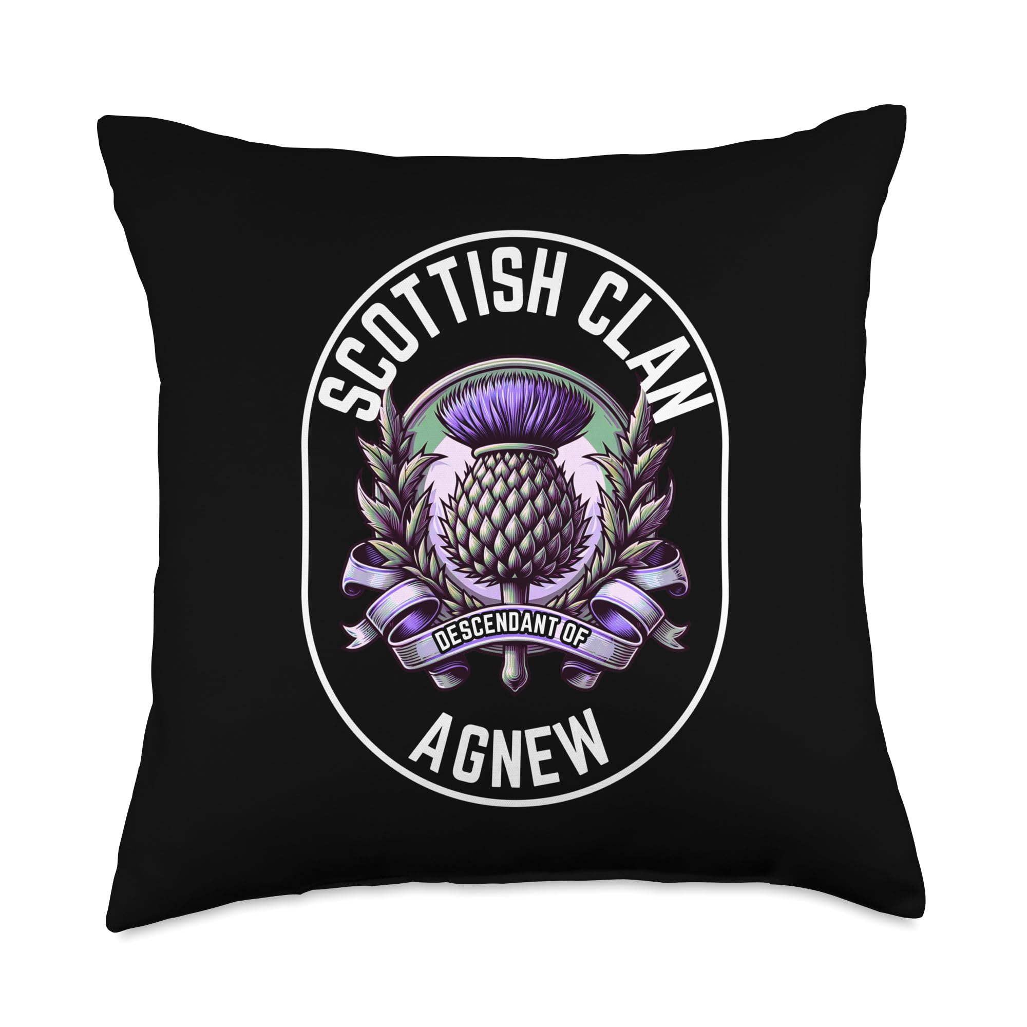 Agnew Clan Scottish Name Gaelic Games Throw Pillow