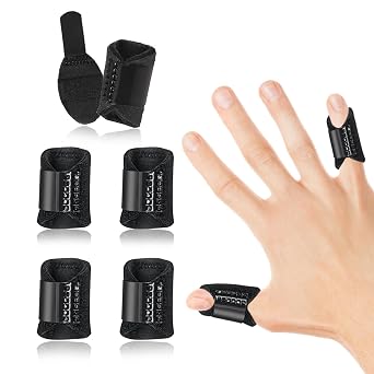 5Pcs Thumb Splints, Finger Brace for Trigger - Arthritis - Straightening, Protectors Support for Index - Middle - Ring - Little