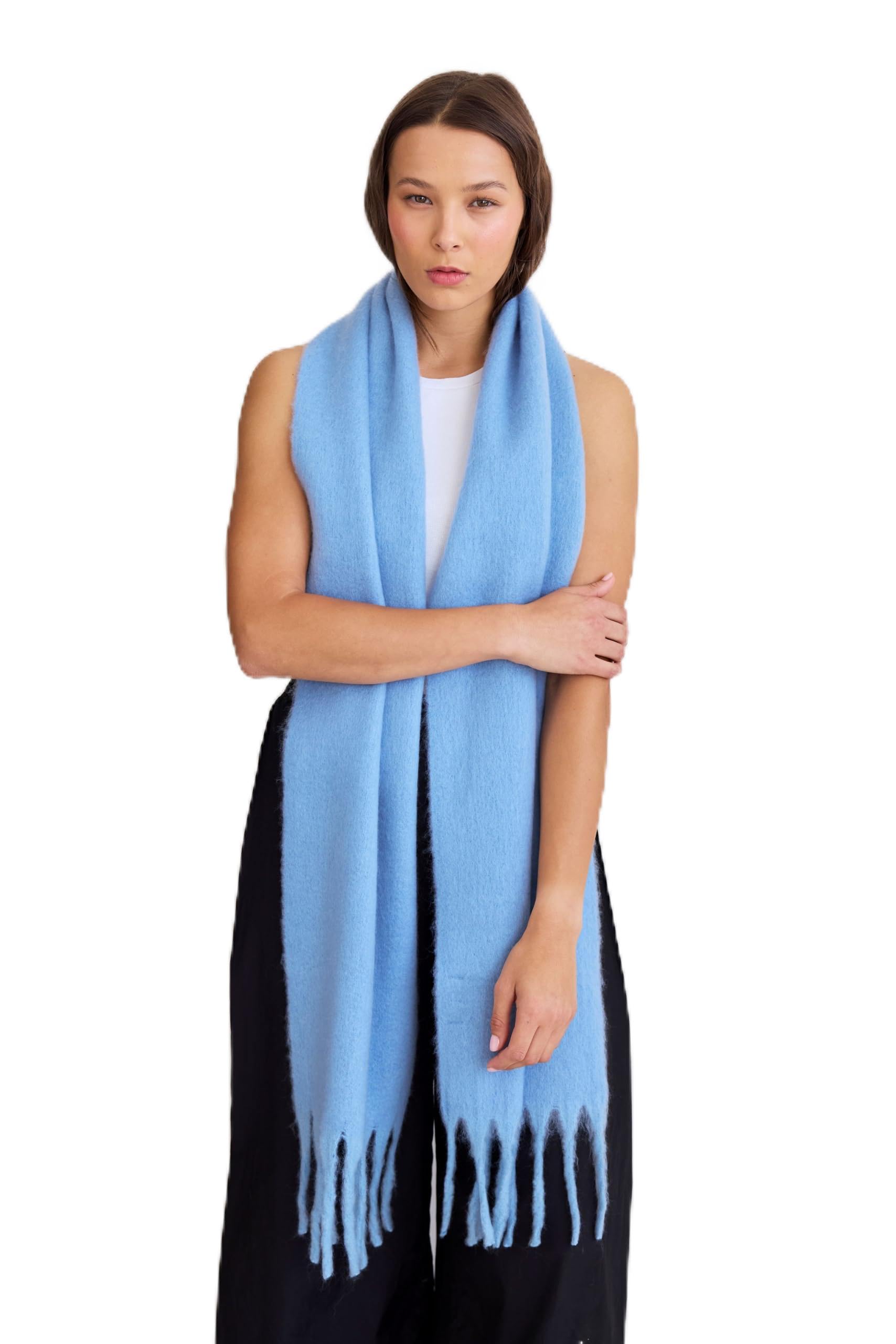 Kelp Women Winter Scarf - Warm Cozy Neck Warmer for Women - 100% Recycled Polyester - Ladies Scarves for Cold Weather & Blanket