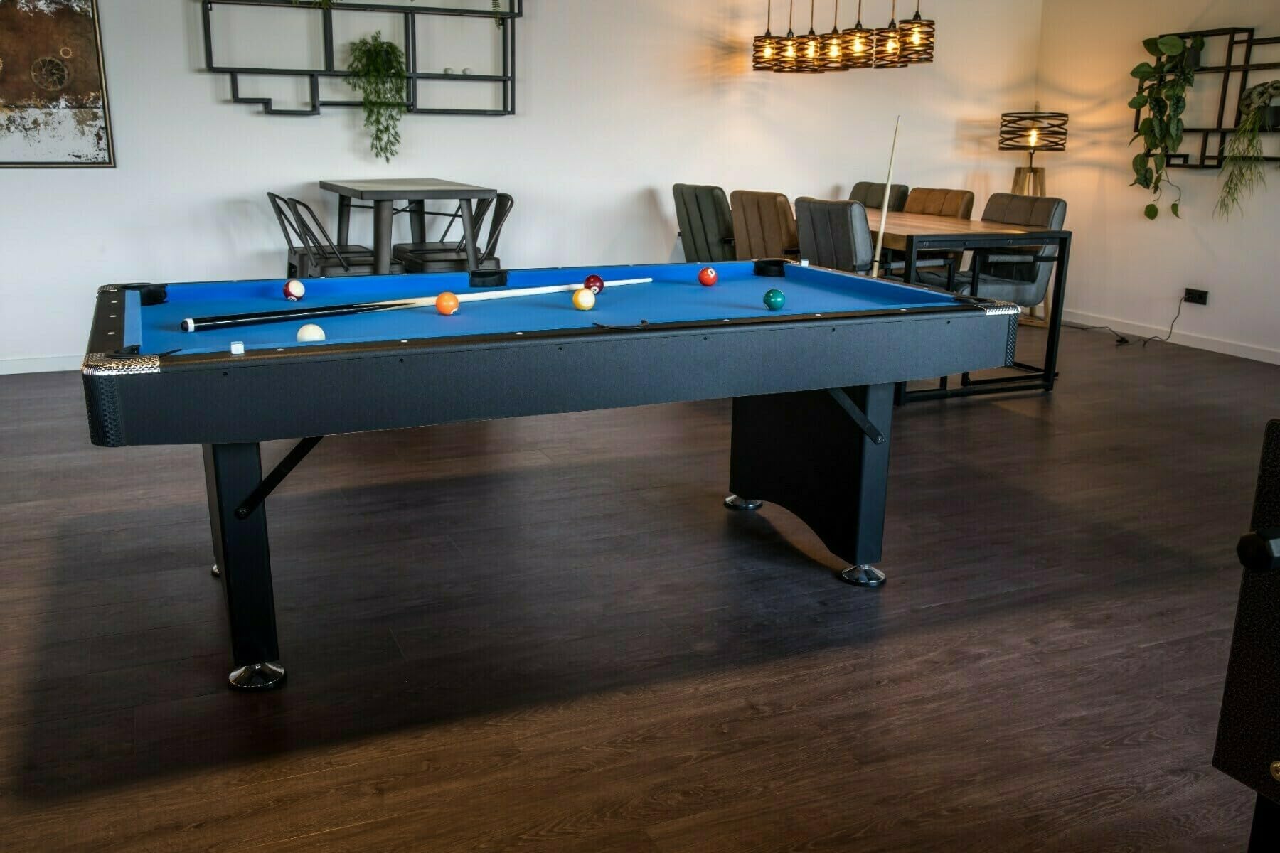 Pegasi Billardtisch 7ft Campione - Billardtisch 7ft - Tischbillard - Zusammenklappbar - Pool Table für Erwachsene - Indoor - Premium Qualität - Schwarz