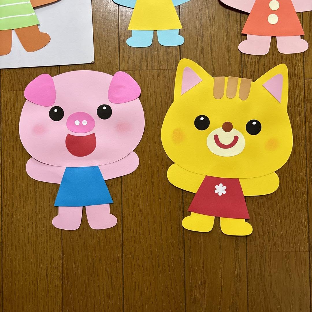 Amazon.co.jp: 壁面飾り動物5匹 定番 春夏秋冬 新年度 保育教材 Amazon.co.jp: 壁面飾り動物5匹 定番 春夏秋冬 新年度 保育教材