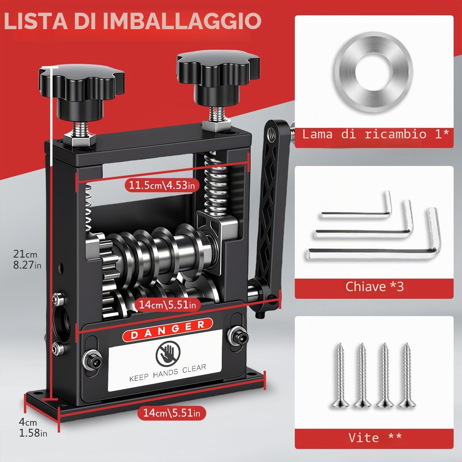 Macchina Spellacavi Automatico Manuale Elettrico 2 Modalità, Spela Cavo Elettrico Manuale per Cavo da 3-17 mm, Bekasa Macchina Spelafili con 6 Canali e 5 Lame,per Il Riciclaggio dei Fili di Scarto