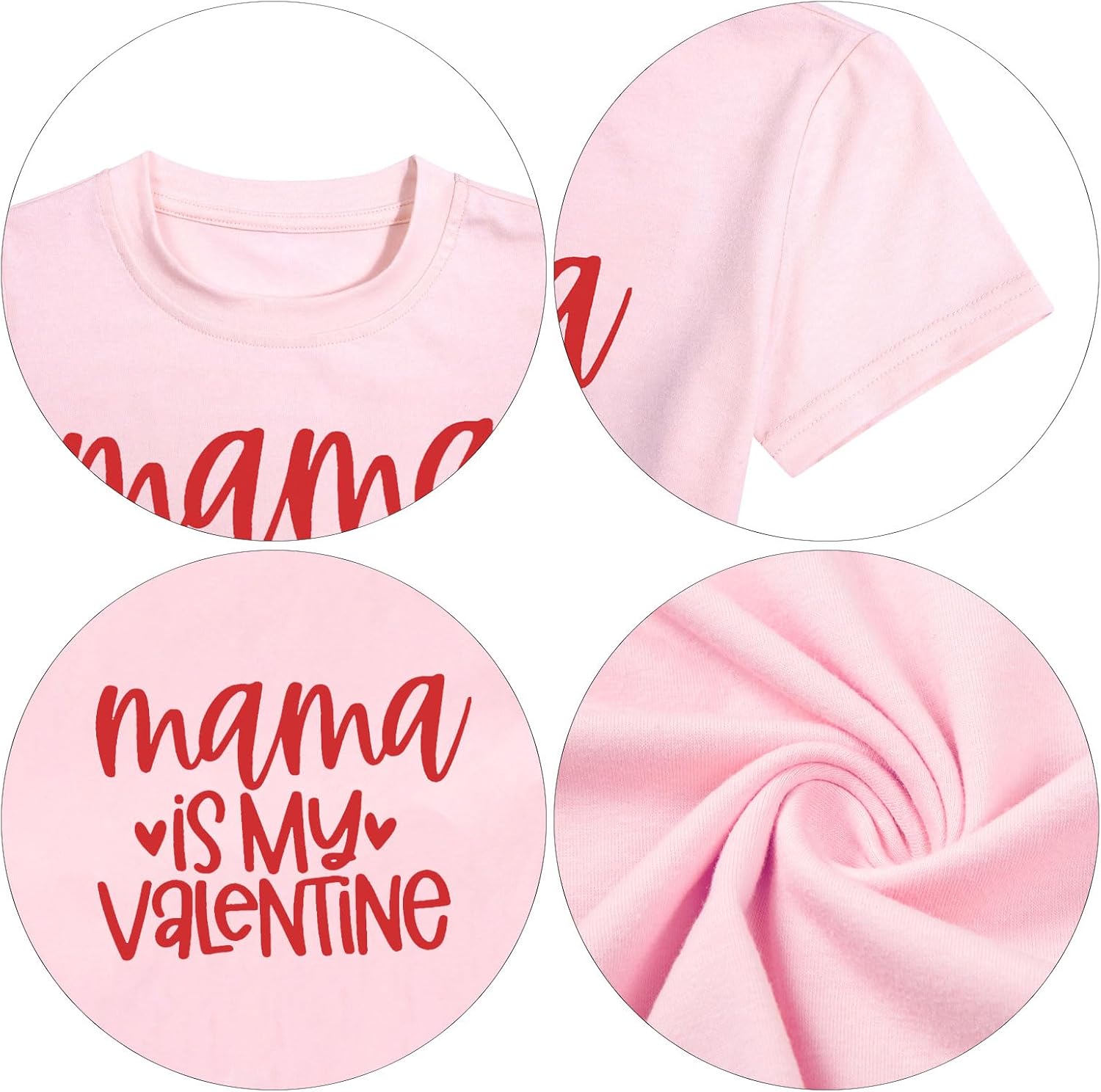 Mommy and Me Valentines Shirt: Womens Valentines Day Shirt Mama Mini Shirts Toddler Baby Girl Tops Family Matching Tees - Image 7